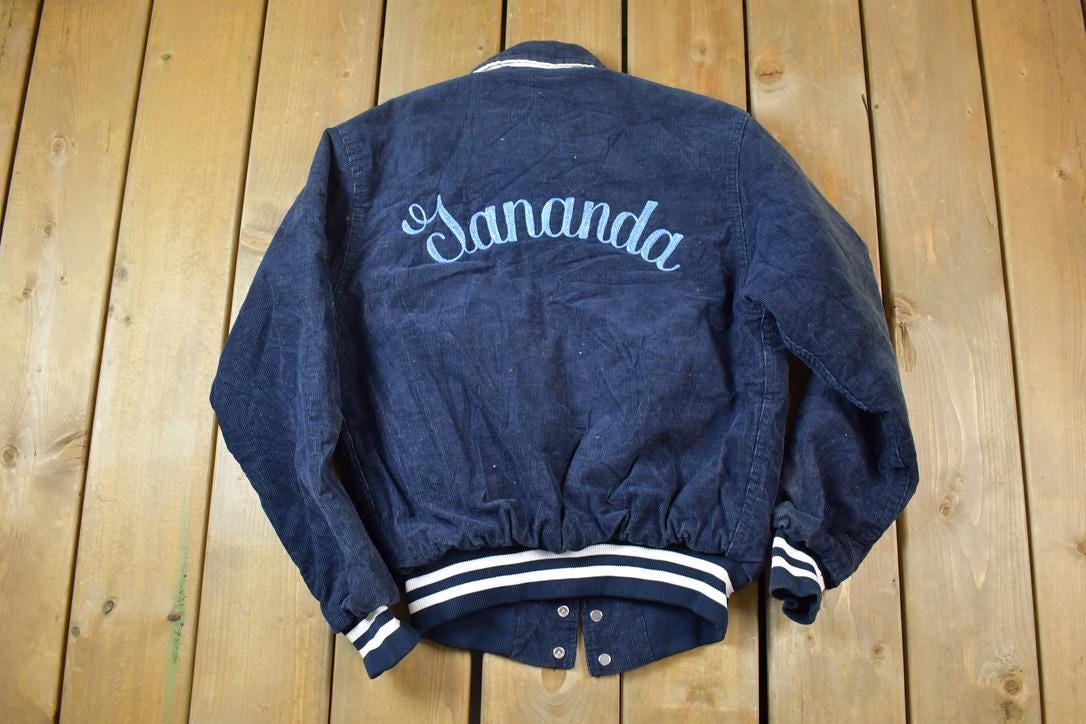 Vintage 1990s Rennoc University Collegiate Button Up Corduroy Jacket