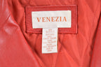 Vintage 1990s Venezia Red Leather Jacket