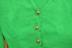 Vintage 1990s Braemar Jeremy Scott Knit Cardigan Sweater
