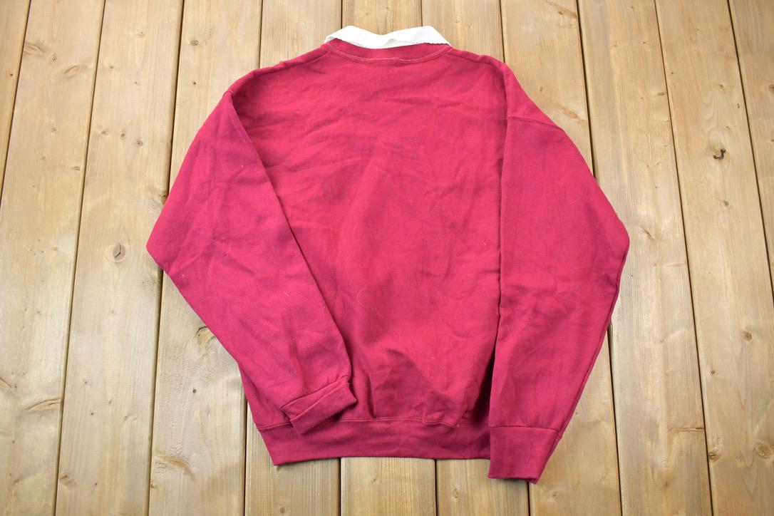 Vintage 1990s Flying Fish Double Collar Crewneck Sweater