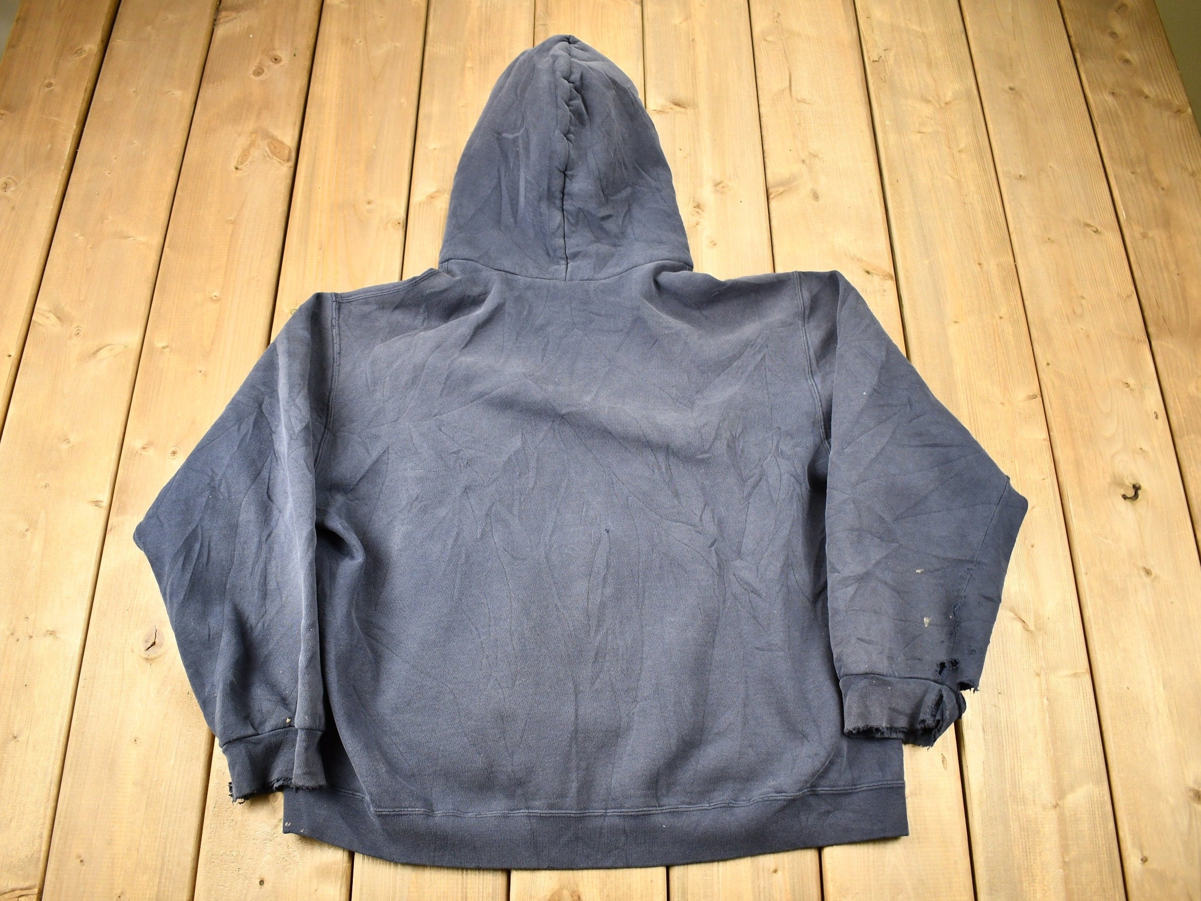 Vintage Y2K Nike Center Swoosh Distressed Hoodie