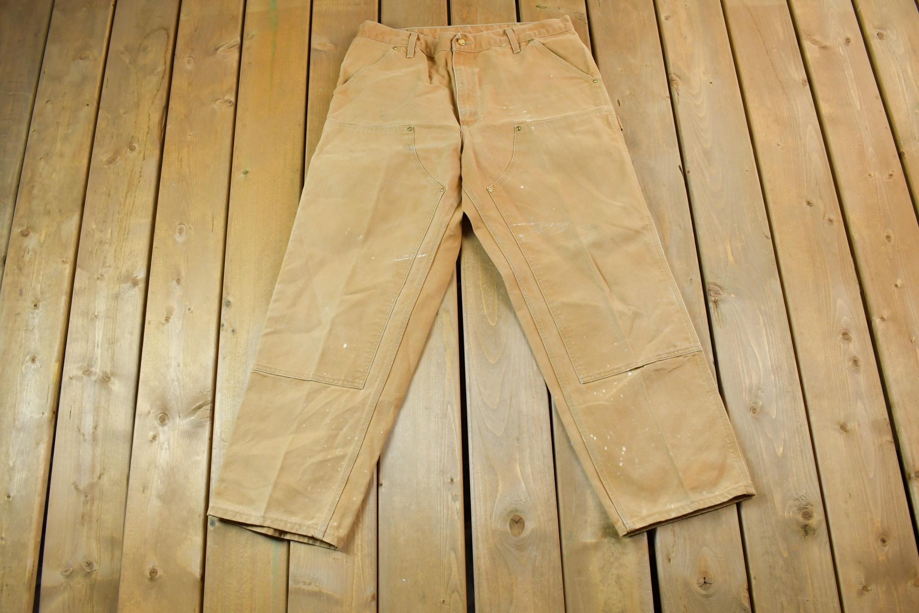 Vintage 1990s Carhartt Double Knee Work Pants Size 38 x 30
