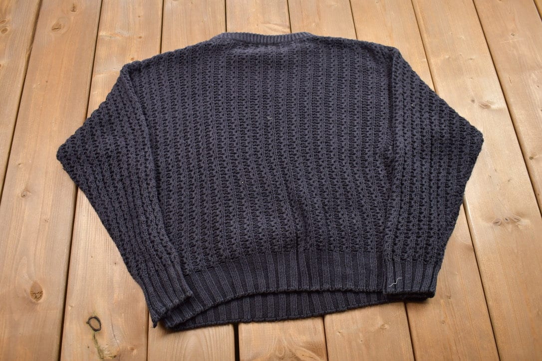 Vintage 1990s Rafferty Blank Knitted Crewneck Sweater