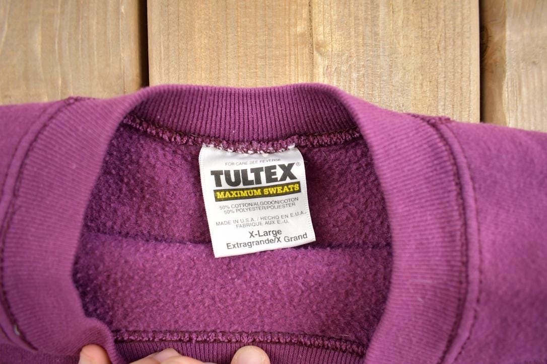 Vintage 1990s Blank Tultex Crewneck Sweatshirt Made In USA