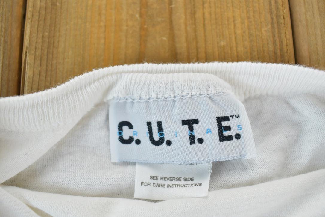 Vintage 1990s Nothing Is Ever Simple Cow Souvenir Cartoon Single Stitch Graphic Print T-Shirt