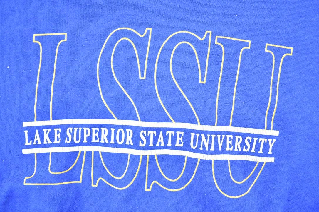Vintage 1990s Lake Superior State University Crewneck Mens XL