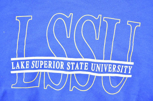 Vintage 1990s Lake Superior State University Crewneck Mens XL / Vintage Collegiate / Made In USA / 90s College Crewneck / Preppy Sportswear