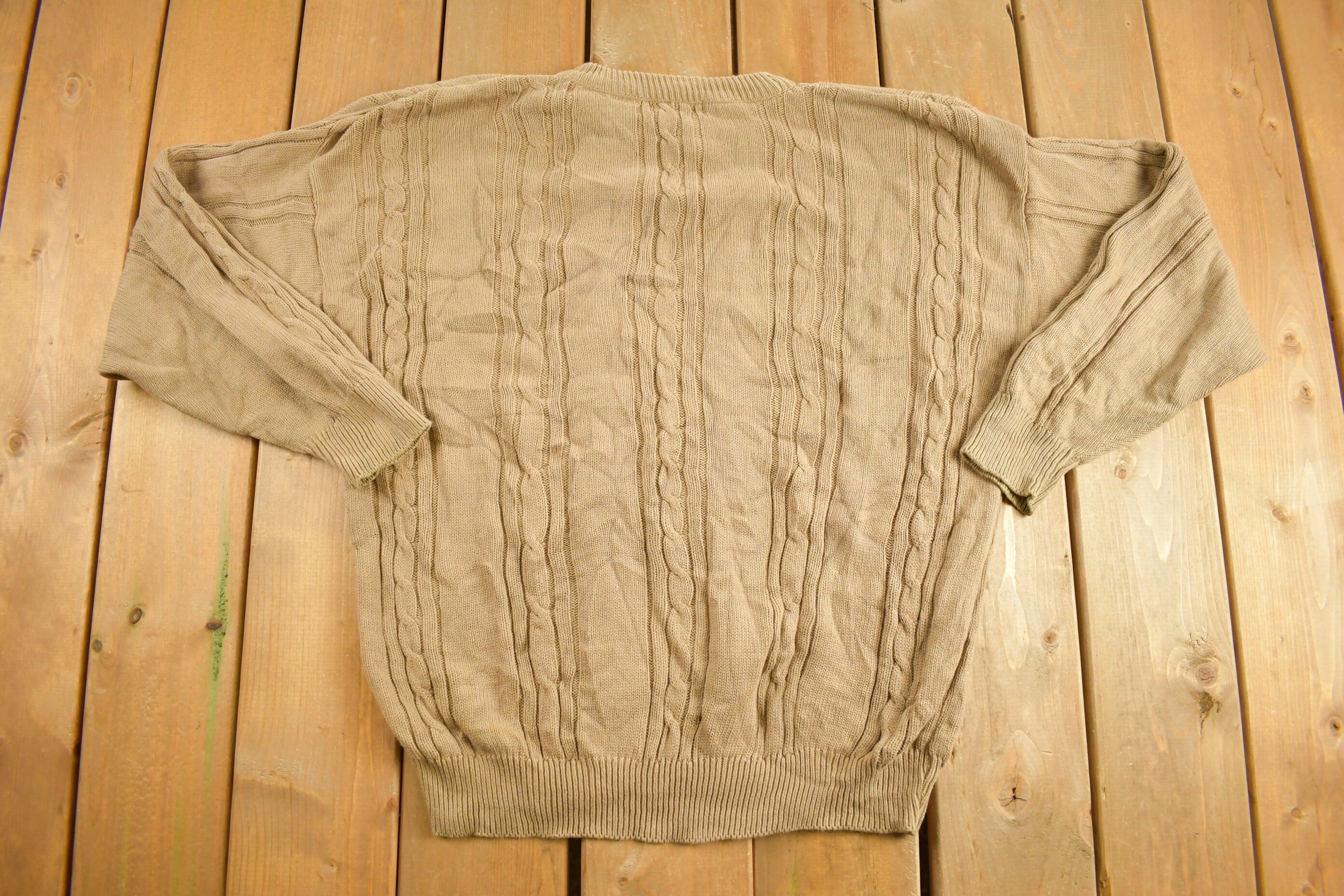 Vintage 1990s Izod Knit Crewneck Sweater