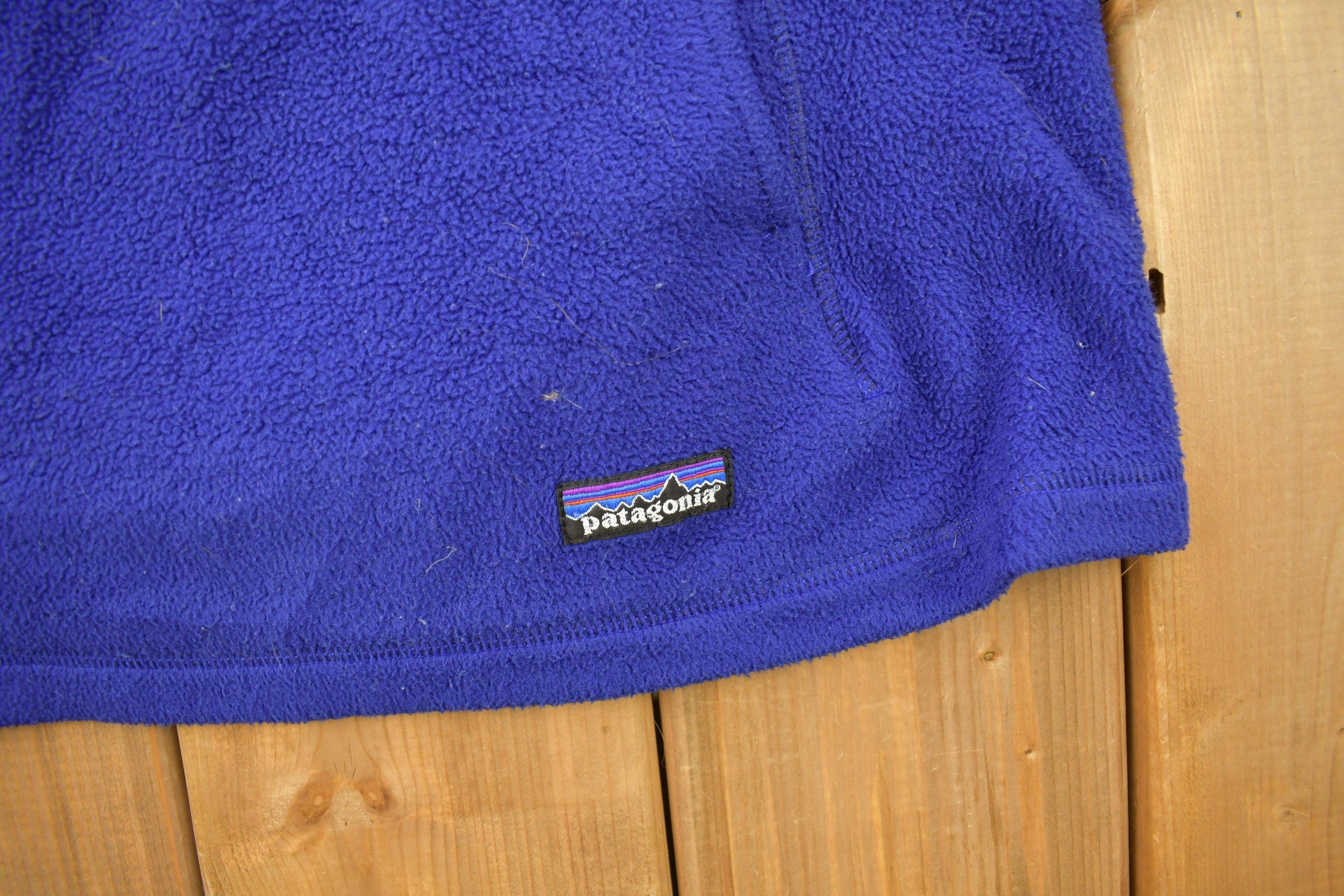 Vintage Y2K Patagonia Purple Half Zip Fleece Sweatshirt