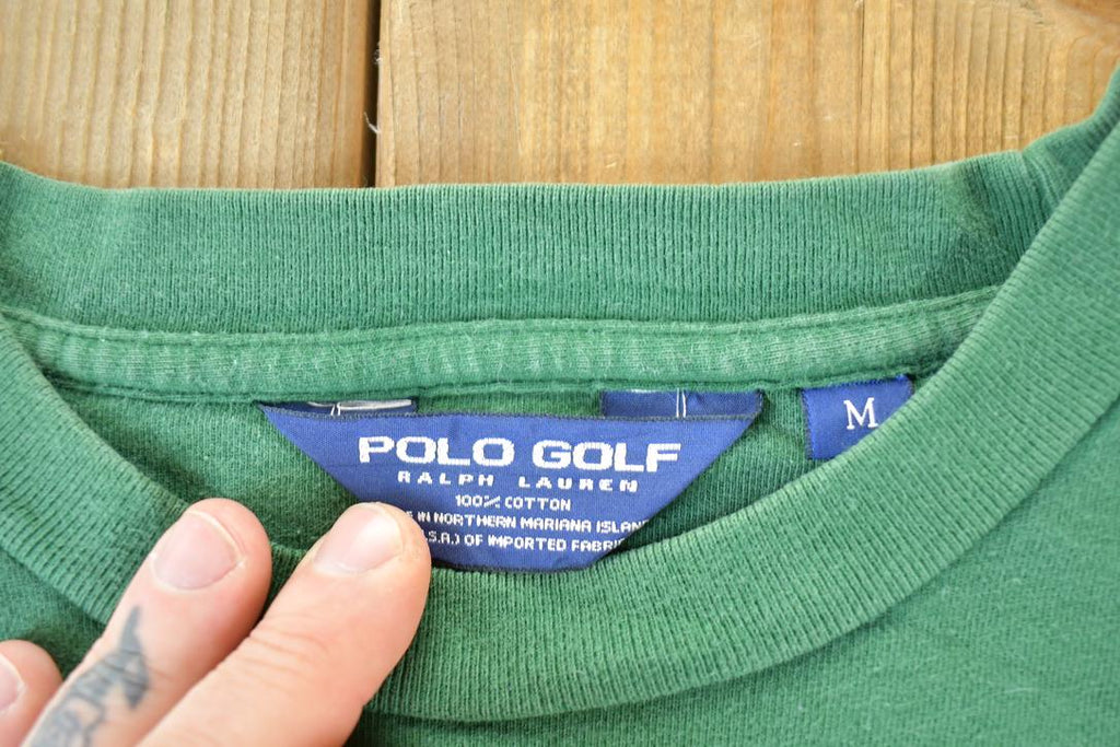 Vintage 1990s Ralph Lauren Polo Golf Hunter Green Crewneck Sweatshirt