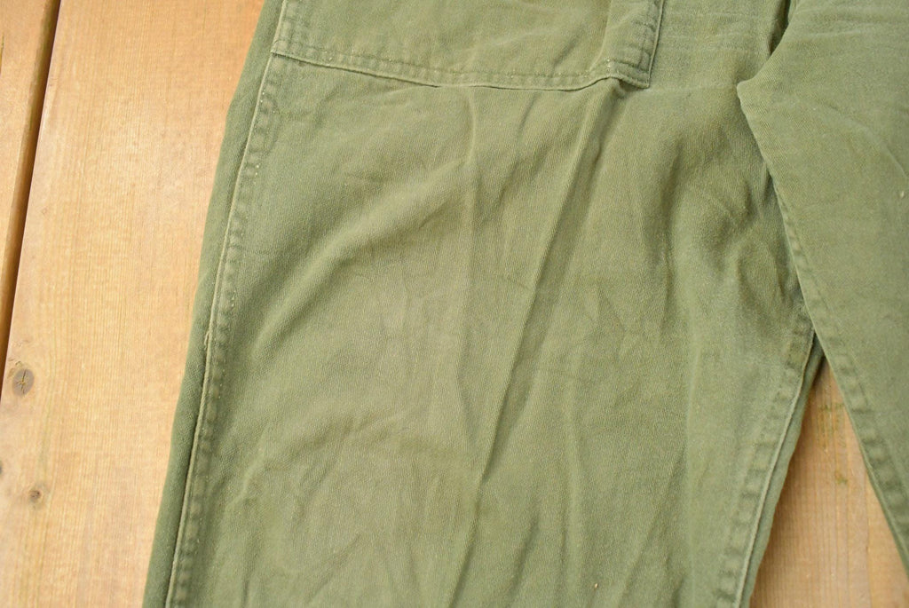 Vintage 1960s Military OG-107 Sateen Fatigue Pants Men's 34 x 27