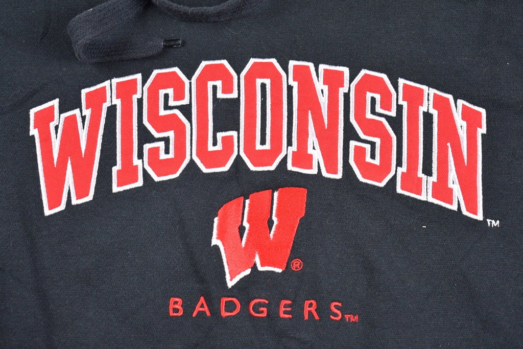 Vintage 1990s University of Wisconsin Badgers Hoodie  90s Hoodie  Souvenir  Embroidered  Streetwear  90s Collegiate