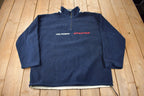 Vintage 1990s Hilfiger Athletics Quarter Zip Fleece Sweater Size XL