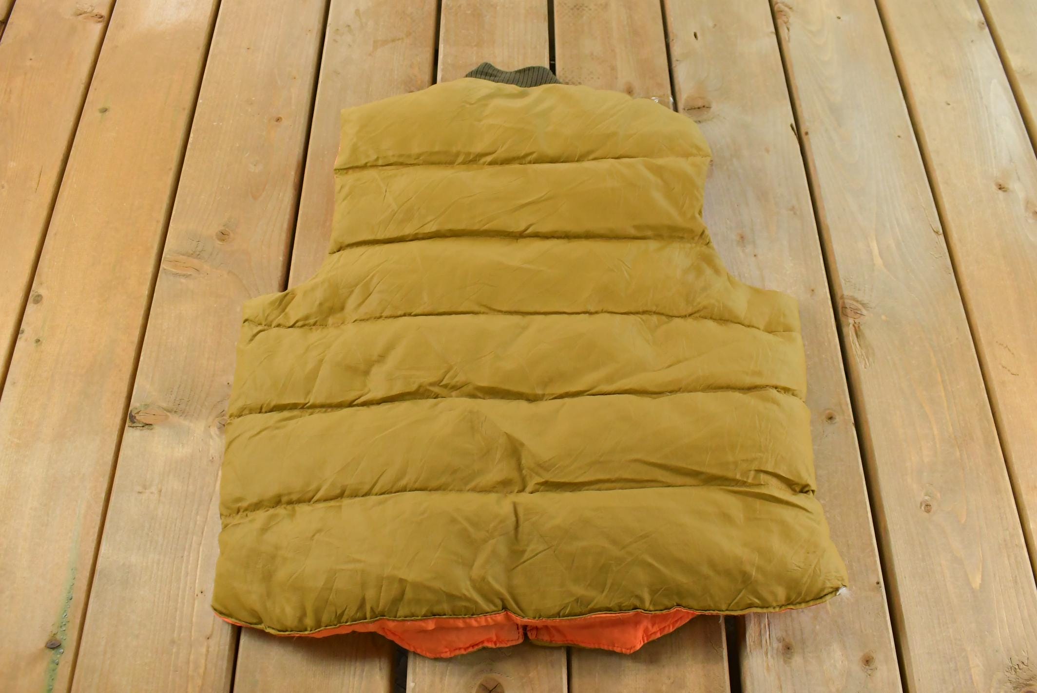 Vintage 1980s Down Design Puffer Vest Jacket Men's M /