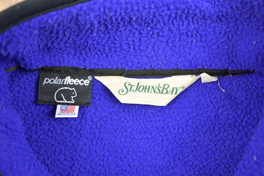 Vintage 1990s St. Johns Bay Half Zip Fleece Sweater