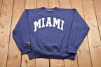 Vintage 1990s Jansport Miami Crewneck Sweatshirt  Made in USA  90s Crewneck  Souvenir  Athleisure  Streetwear  Travel And Tourism