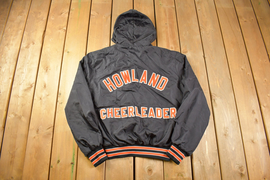Vintage 1980s Howland Tigers Cheerleader Windbreaker Jacket