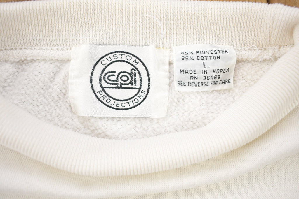 Vintage 1990s Custom Projections Embroidered Crewneck Sweatshirt / 1990s Crewneck / Essentials / Streetwear / 1990s
