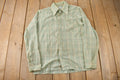 Vintage 1980s Tarra Hall Permanent Press Plaid Button Up Flannel Shirt Made In Canada