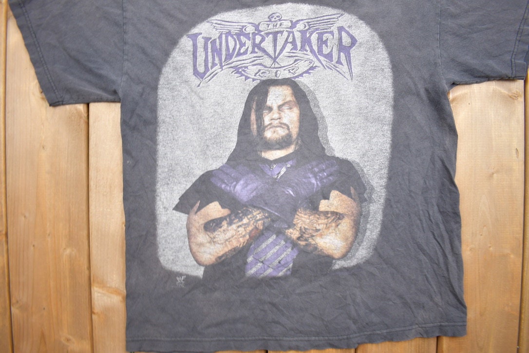 Vintage 1990s The Undertaker Graphic Wrestling T-Shirt  Vintage Wrestling Tee  Undertaker T Shirt  Size L