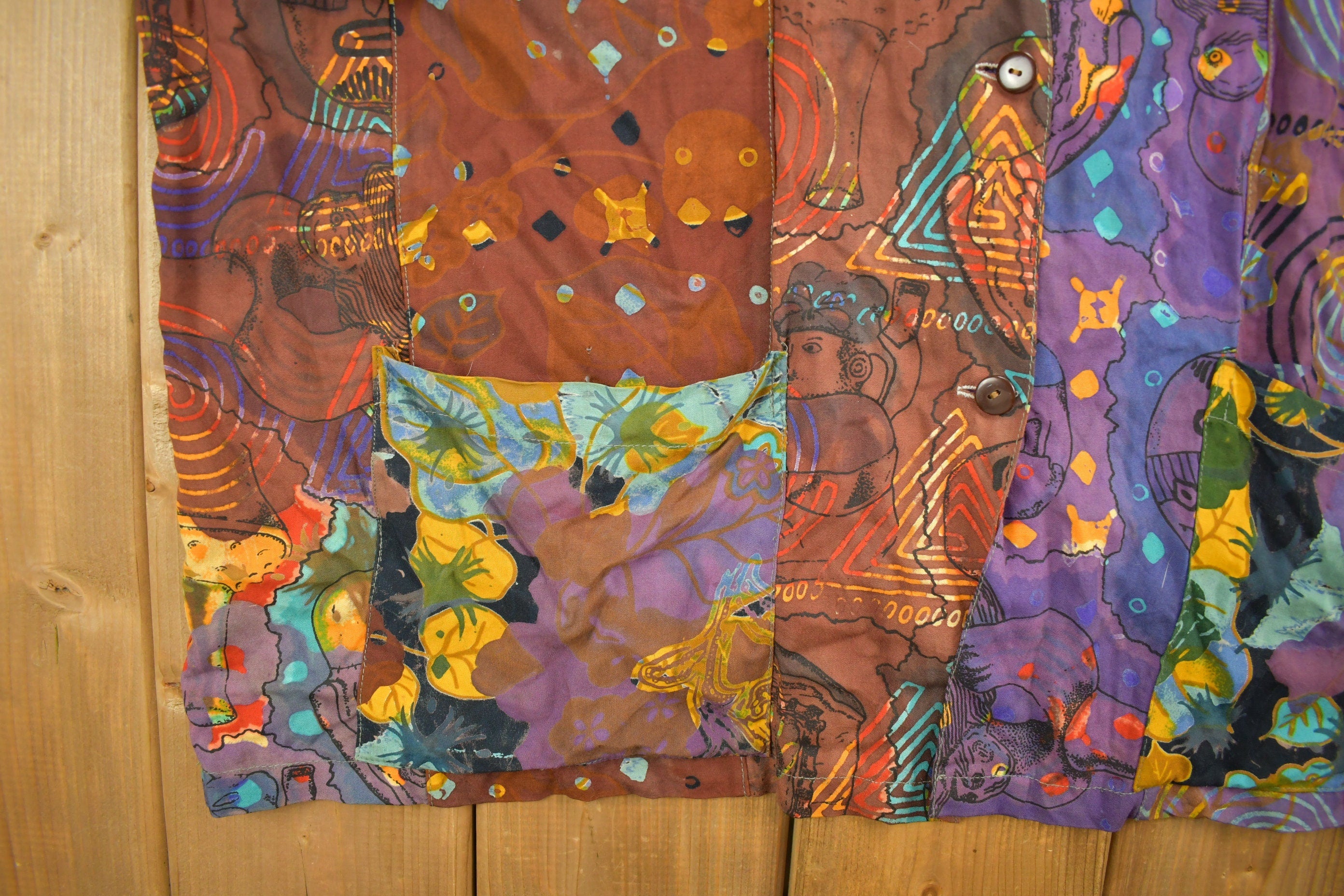 Vintage 1980s Passion Design Button Up Shirt