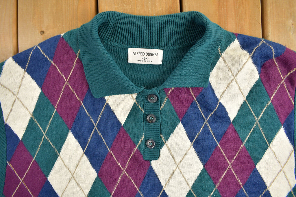 Vintage 1990s Alfred Dunner Collared Knit Sweater