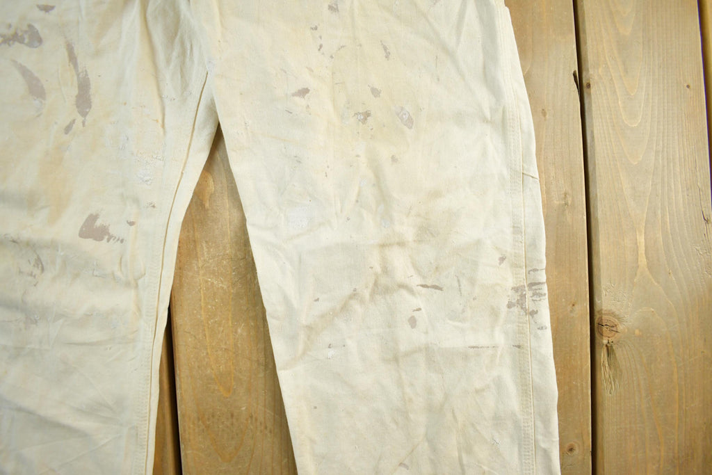 Vintage 1980s Carhartt Paint Distressed Carpenter Work Pants Adult 37 x 30