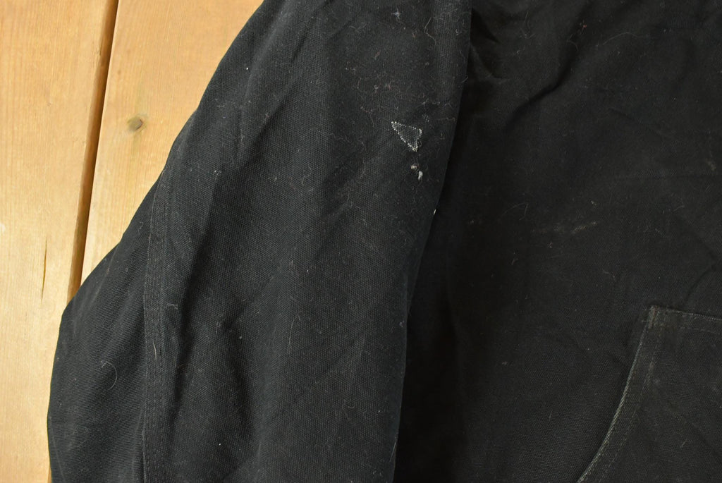 Vintage 1990s Carhartt Distressed Canvas Hooded Jacket Men's 3XL