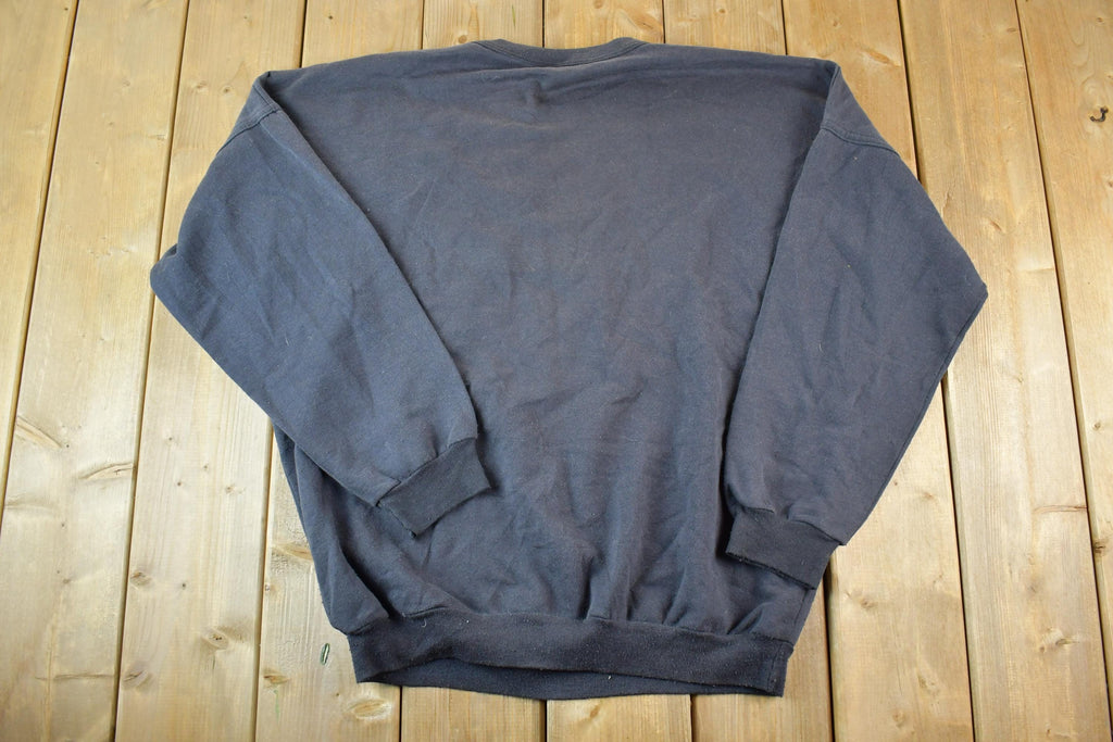 Vintage 1980s Mount St Anne Neon Ski Mountain Souvenir Crewneck Sweatshirt Made In USA