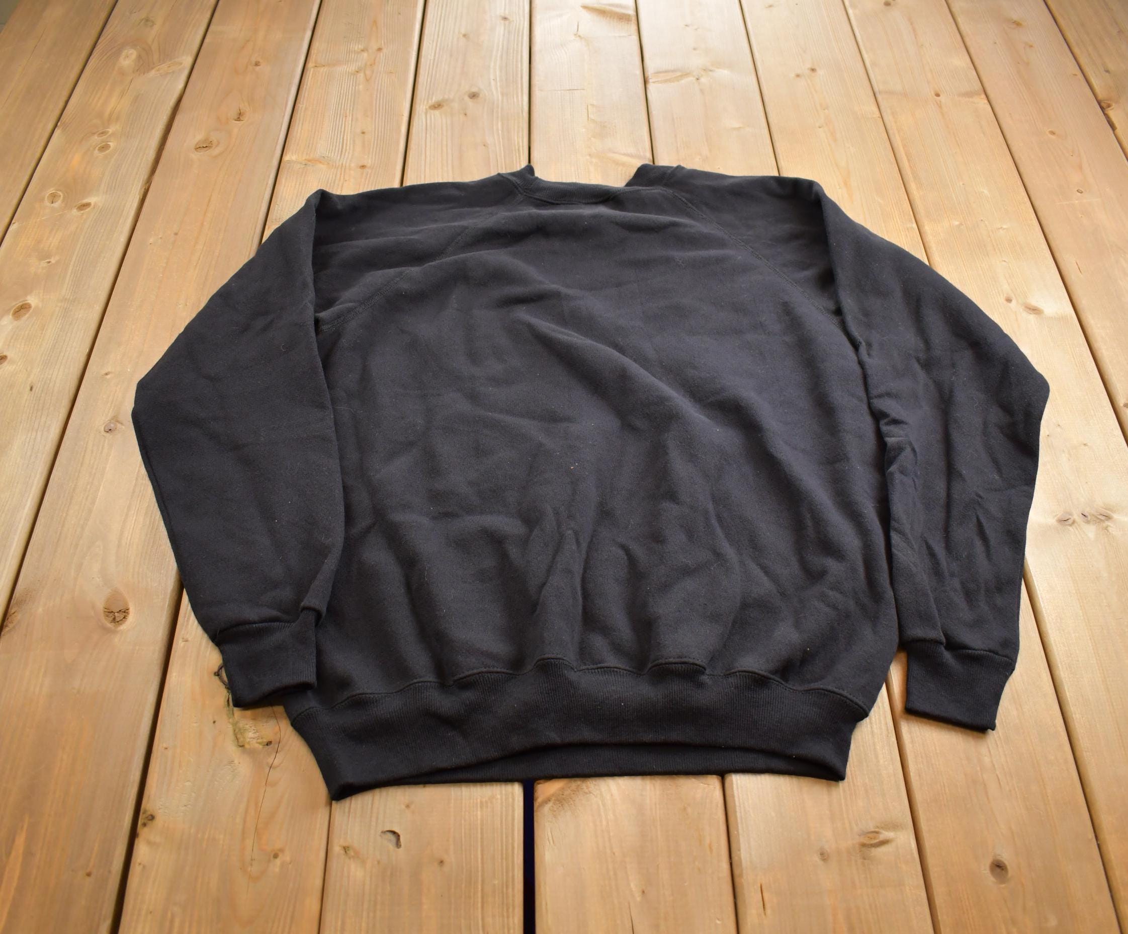 Vintage 1990s Hanes Her Way Blank Crewneck Sweatshirt Made In USA