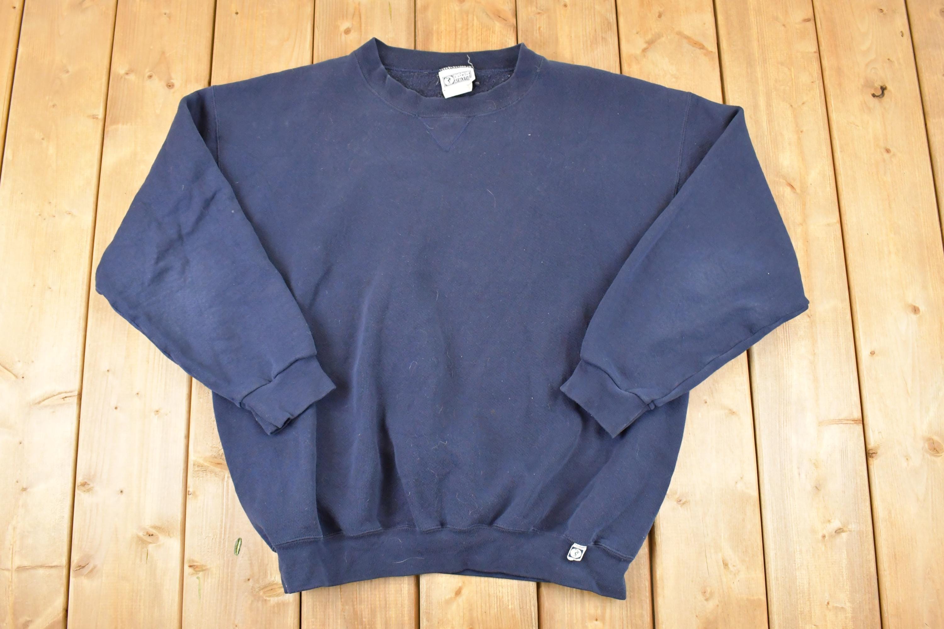 Vintage 1990s Discus Athletic Blank Crewneck Sweatshirt Mens XL