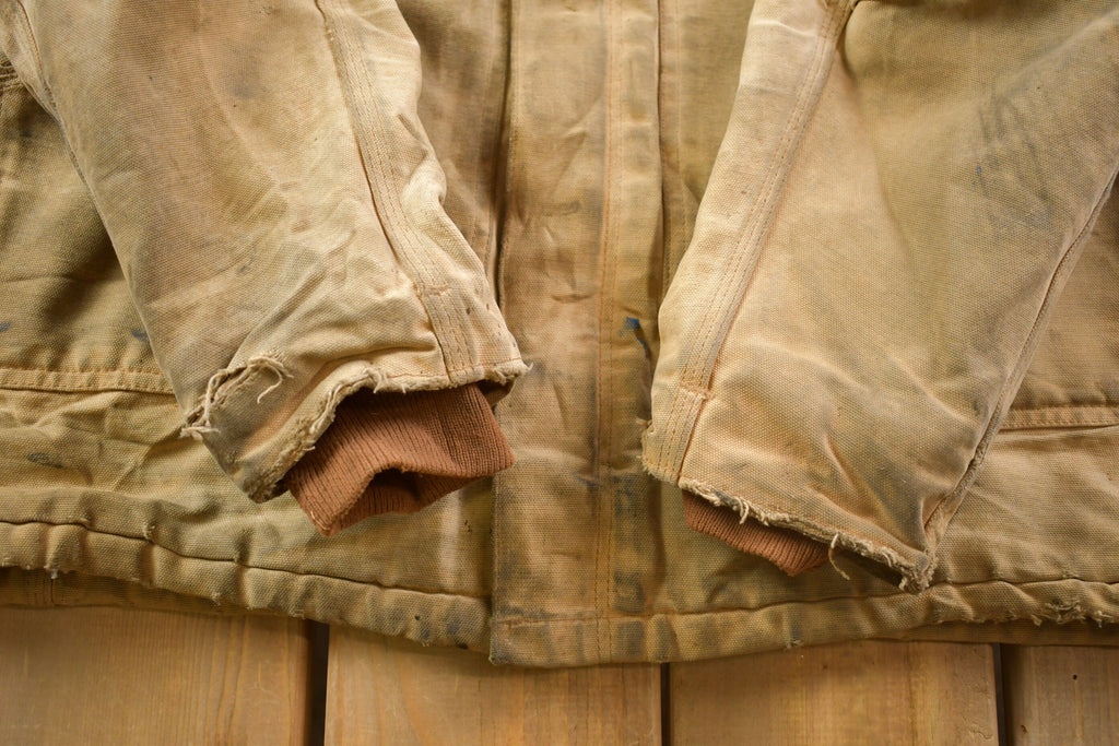 Vintage 1990s Carhartt Mens Naturally Distressed Triad Traditional Coat