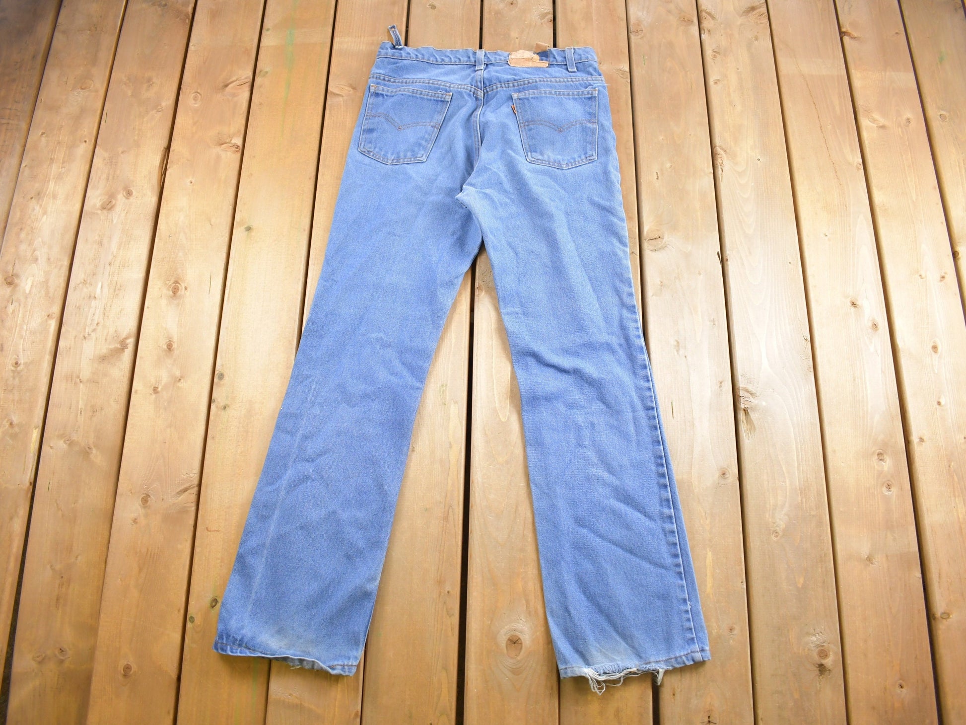 Vintage 1970s Levi's Orange Tab Jeans Size 33 x 32