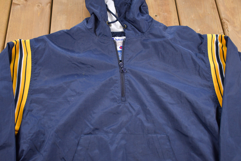 Vintage 1990s Champion Striped Windbreaker Jacket