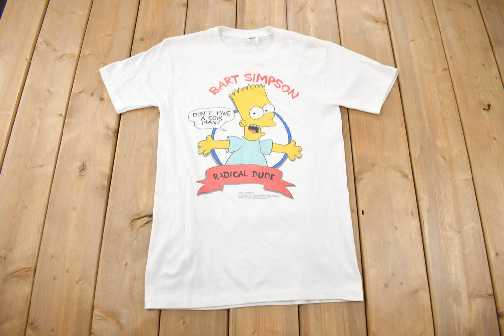 Vintage 1989 Bart Simpson Radical Dude Graphic T-Shirt