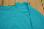 Vintage 1990s Teal Hanes Crewneck Sweatshirt Made In USA