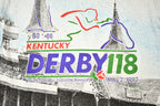 Vintage 1992 Kentucky Derby 118 All Over Print T-shirt