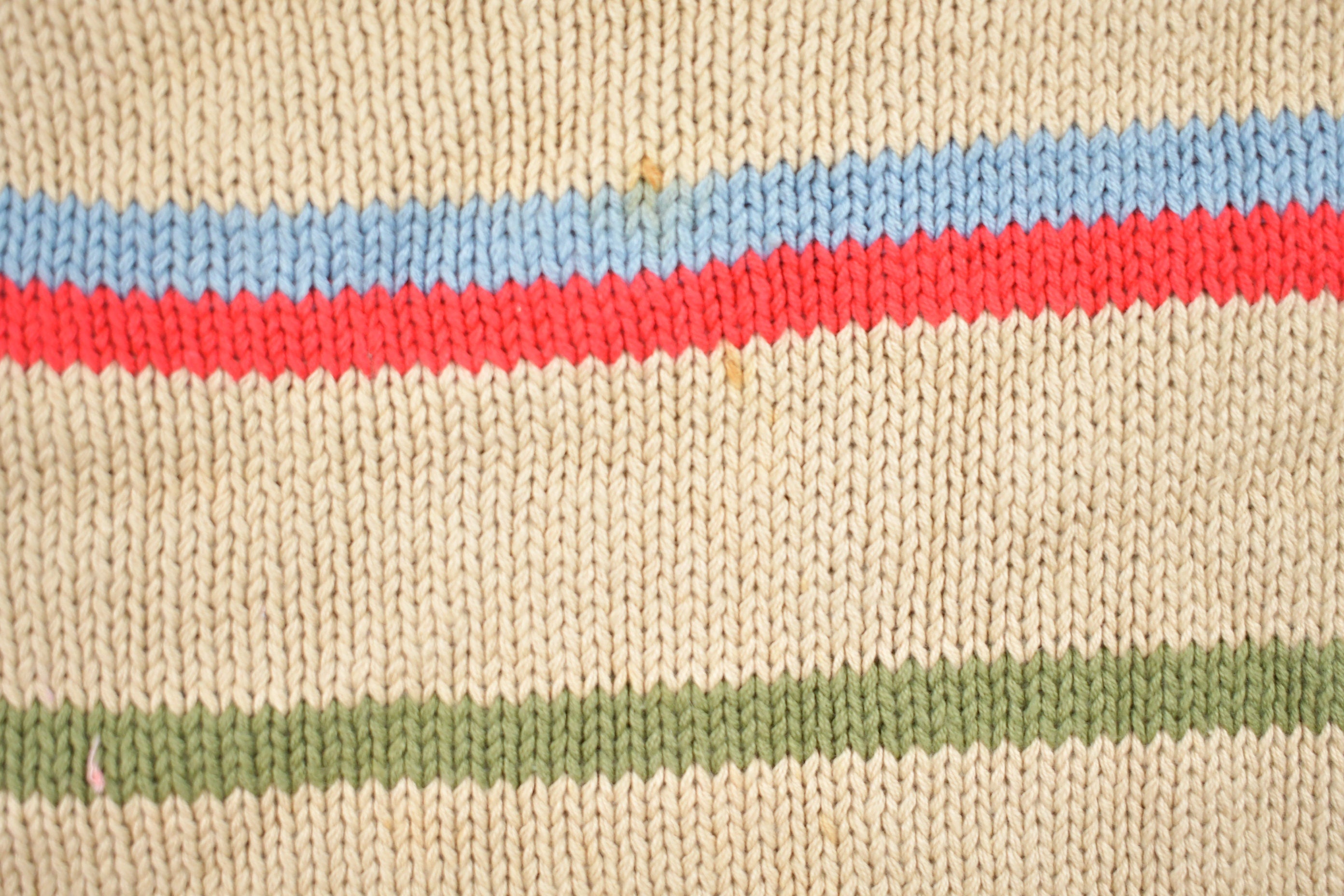 Vintage 1990s Oxford Striped Knitted Crewneck Sweater