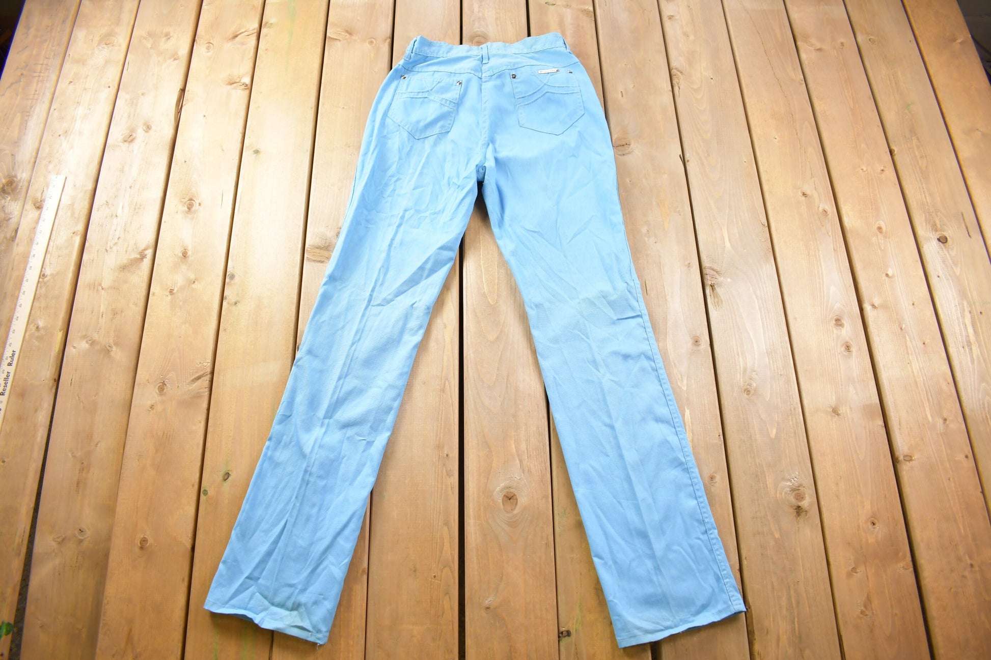 Vintage 1980s Funny Girl Light Wash Denim Jeans Size 26 x 33