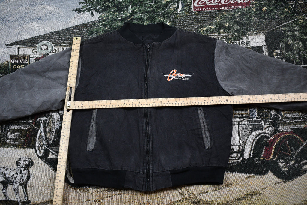 Vintage 1990s Harley Davidson Motorcycles Bomber Jacket
