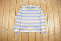 Vintage 1990s White Stag Striped Long Sleeve Turtle Neck