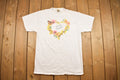Vintage 90's Cute Butterfly and Flower Heart T-Shirt