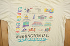 Vintage 1990s Washington DC Experience Tourism Souvenir T Shirt