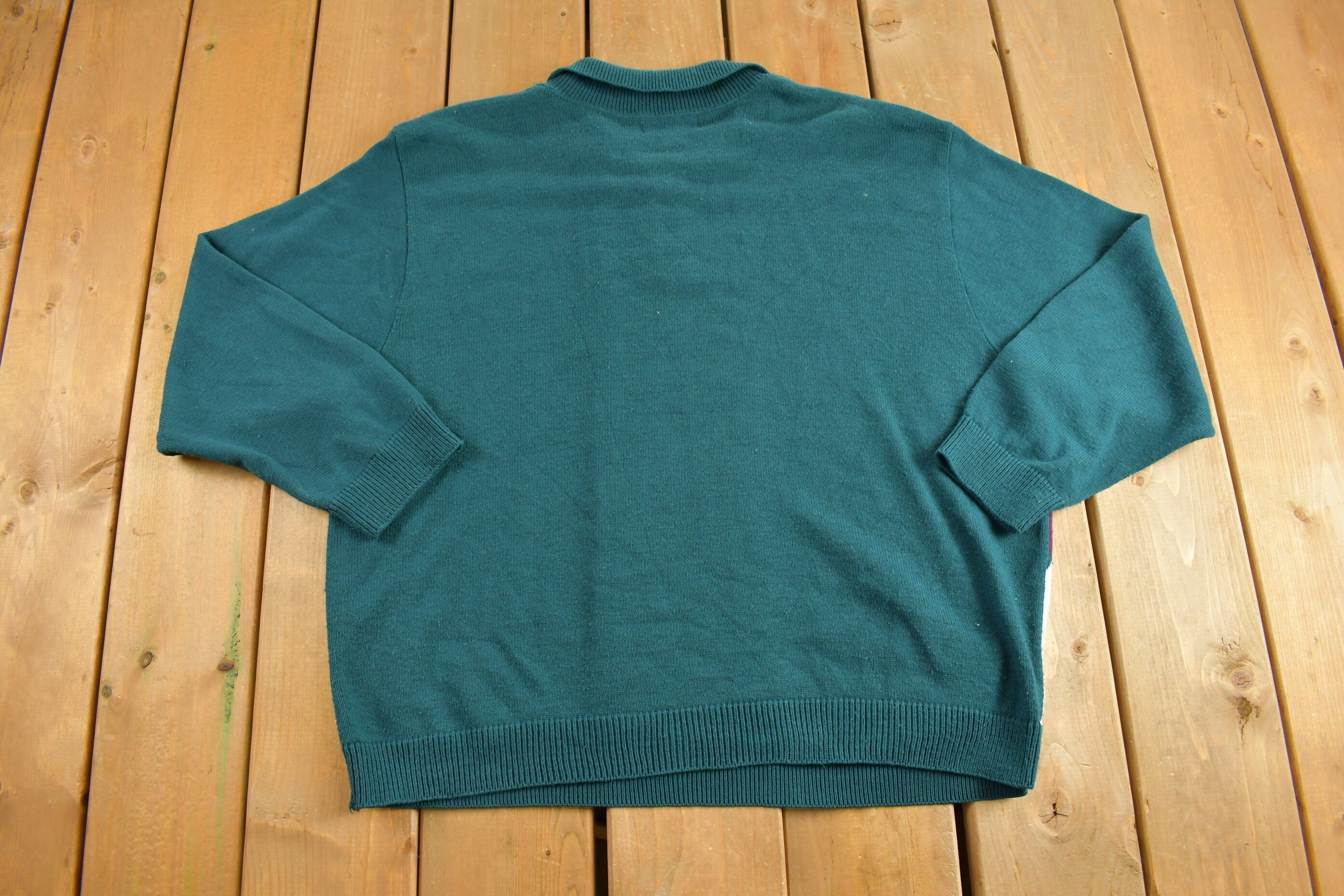 Vintage 1990s Alfred Dunner Collared Knit Sweater