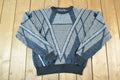 Vintage 1990s Barnaby Knit Abstract Pattern Crewneck Sweater