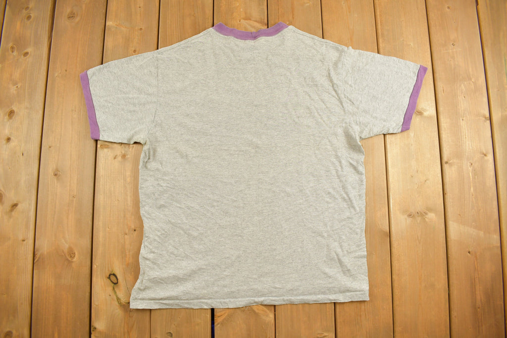 Vintage 1990s Busch Gardens Ringer Souvenir T Shirt Streetwear Made In USA