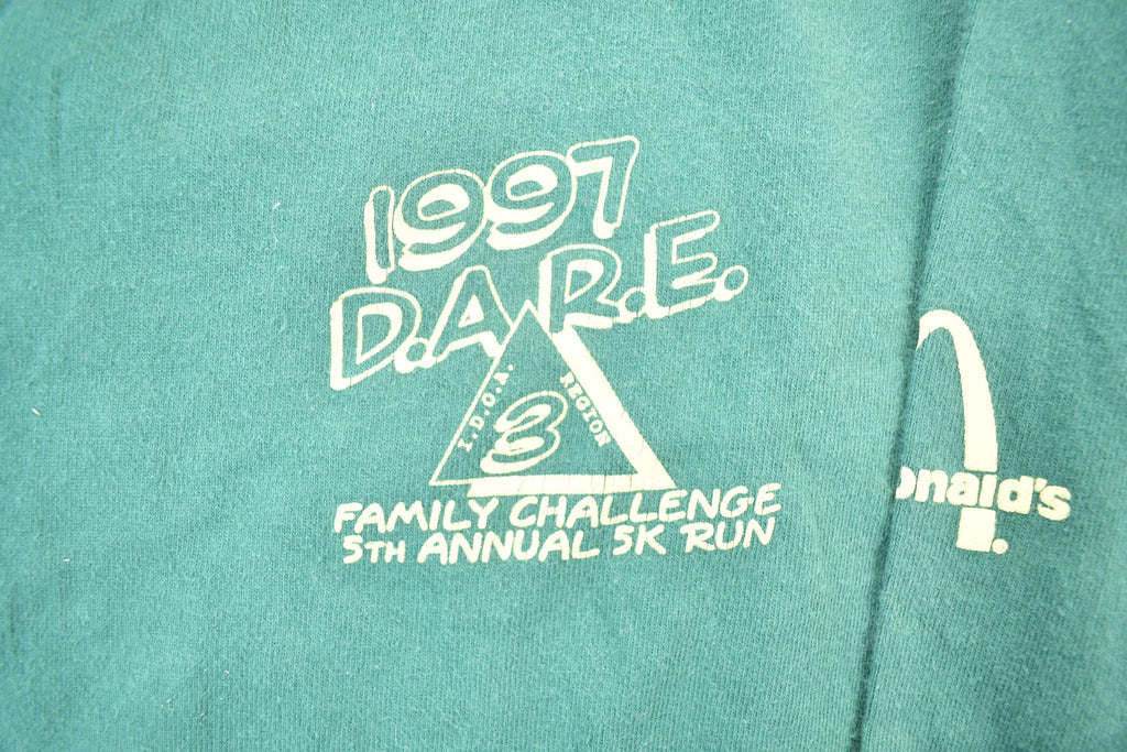 Vintage 1997 Mc Donalds DARE Family Challenge 5K Run Crewneck Sweatshirt