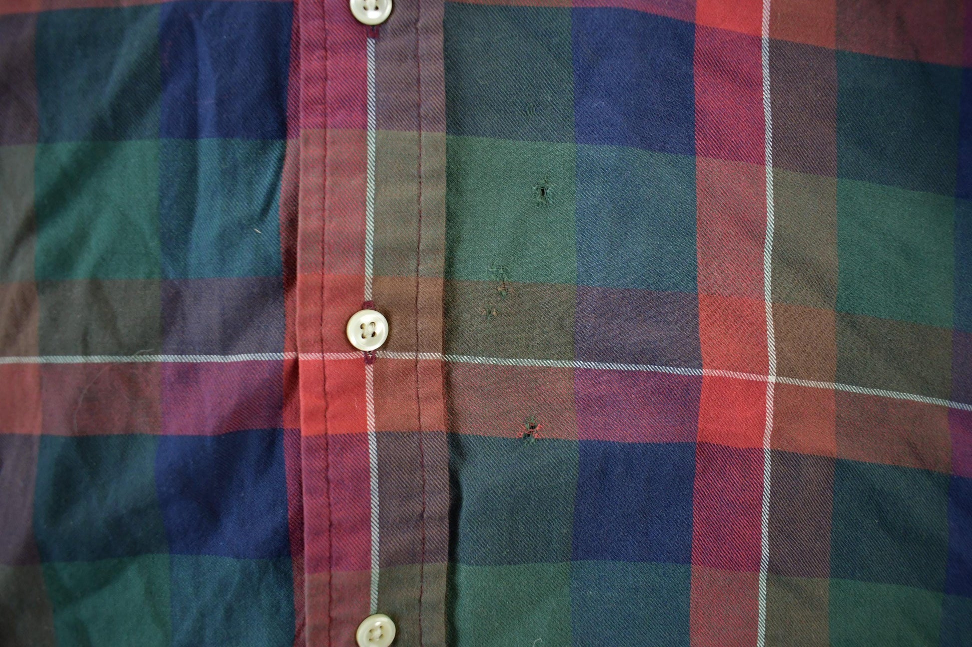 Vintage 1990s Polo Ralph Lauren Plaid Flannel Button Up Shirt