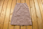 Vintage 1970s Prestige Of Boston Plaid Skirt Size 24
