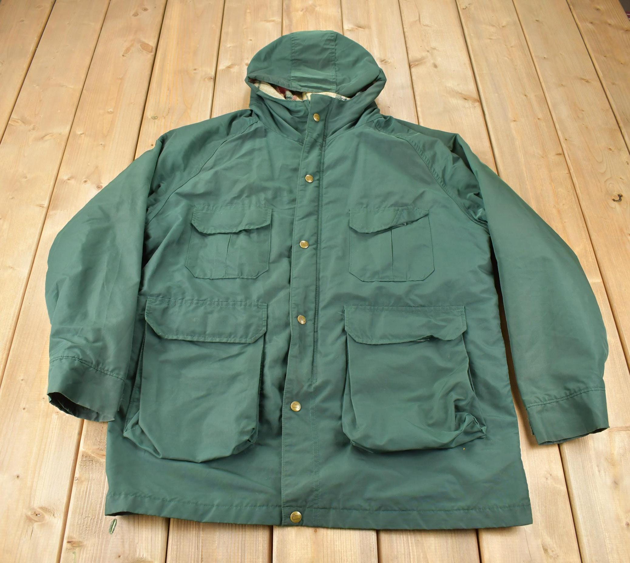 Vintage 1990s Woolrich Plaid Lined Jacket